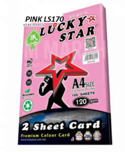 LUCKY STAR 2 SHEET CARD A4 120GSM (PASTEL COLOR)