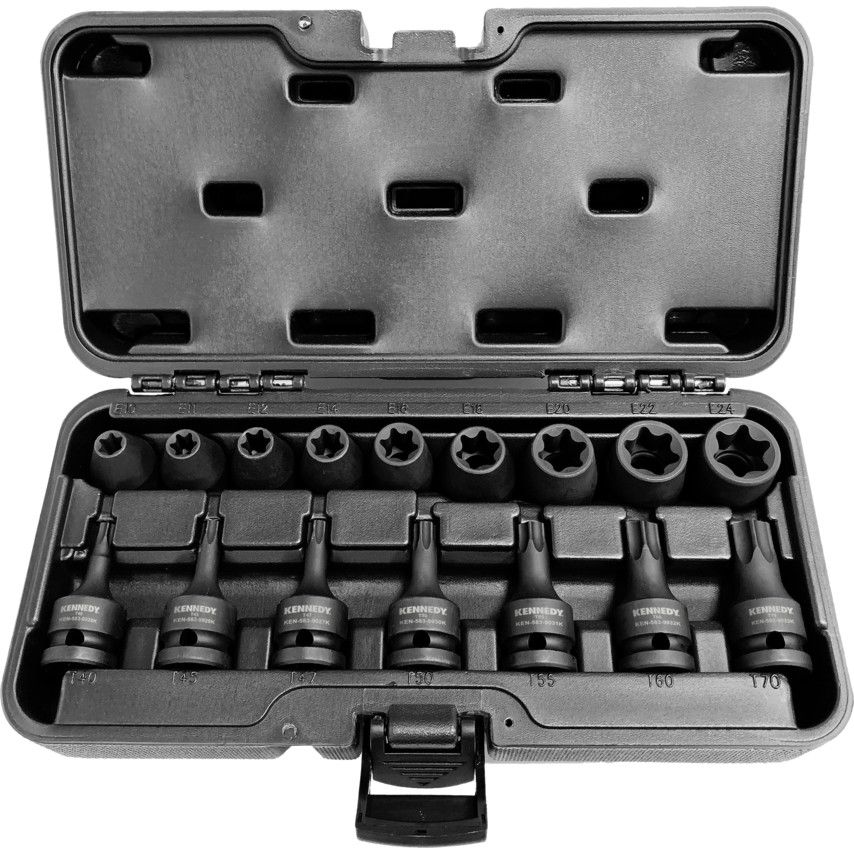Kennedy *Kennedy 1/2in. Drive Impact Torx Socket Set, 16 Piece (KEN5839190K)
