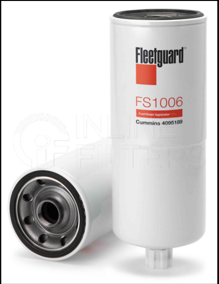 FLEETGUARD FS1006 FUEL/WATER SEPARATOR SPIN-ON