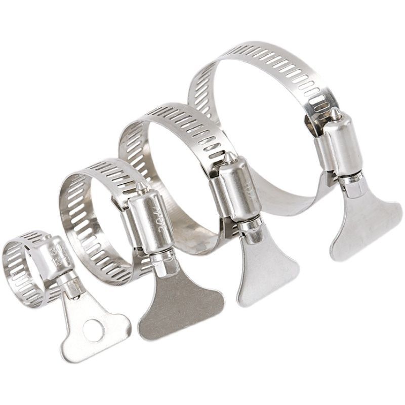 304 Stainless Steel Hose Clip Hose Clamp for Water Bib Tap / Home / Plumbing / DIY (100PCS)