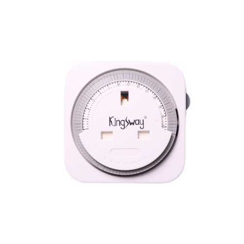 KINGSWAY 24HRS 13AMP PLUG IN TIMER SWITCH (WHITE)
