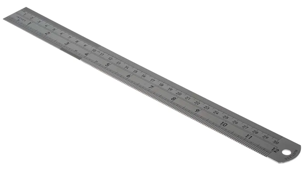 EK 12" 300MM STAINLESS STEEL RULER