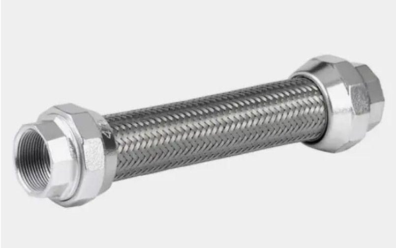 1-1/4" SS304 FLEXIBLE HOSE X 2MTR OAL C/W SS304 UNION (TAPER) BOTH END (NPT/BSPT) Connection as Per Sample