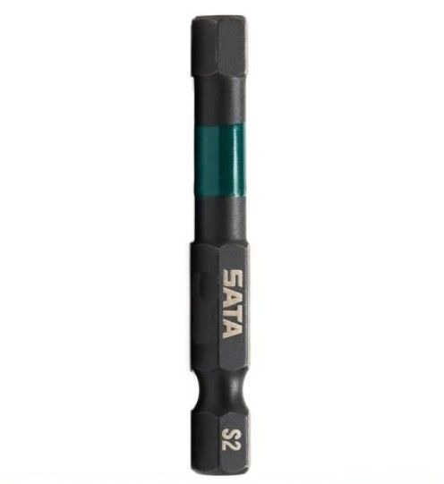 Sata 10PC 1/4’’ IMPACT BITS, 50MM L, HEX 2MM