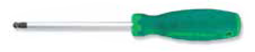 JONNESWAY ANTI-SLIP GRIP BALL POINT SCREWDRIVER, SIZE: 4MM