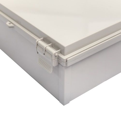 BOXCO BC-AGQ-253516G (250 x 350 x 160mm) IP67 ABS Enclosure Box with Plastic latch, Plastic hinge *Included G Plate*