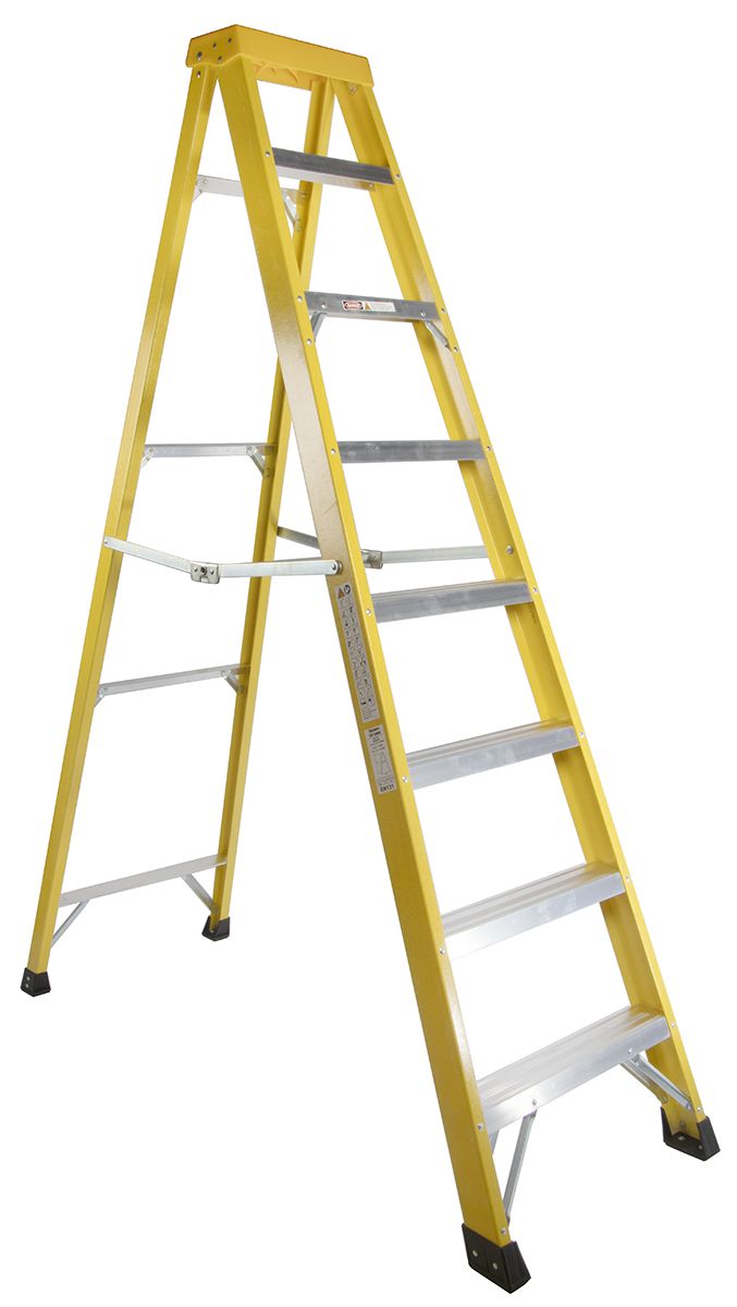 Others *RS PRO FIBREGLASS 8 STEPS STEP LADDER, 2.1M PLATFORM HEIGHT