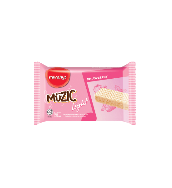 (Loose Pack) Muzic Light Strawberry Wafer 100 g