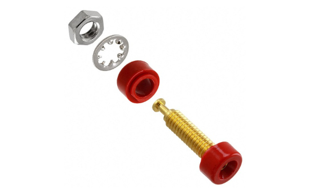 Fluke PJKPL 2142-2 Banana Jack Red Mini, 10/pkg