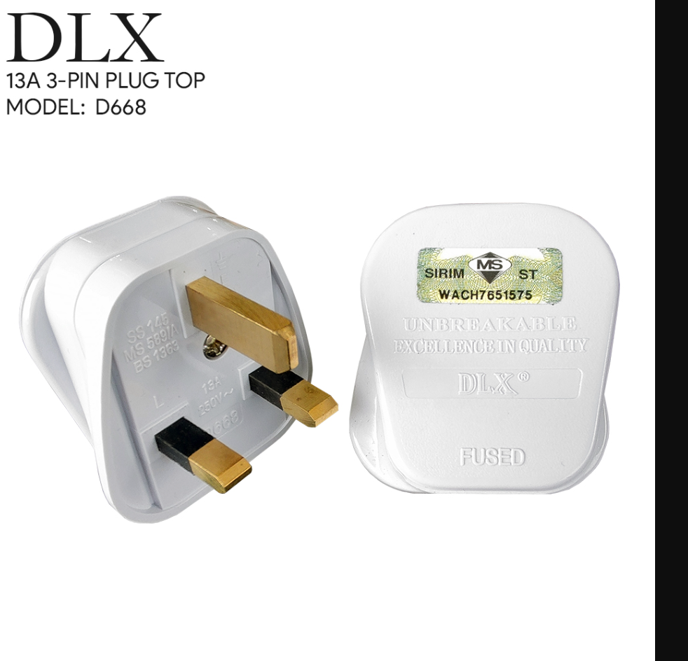 DLX – 13A PLUG TOP (D668)