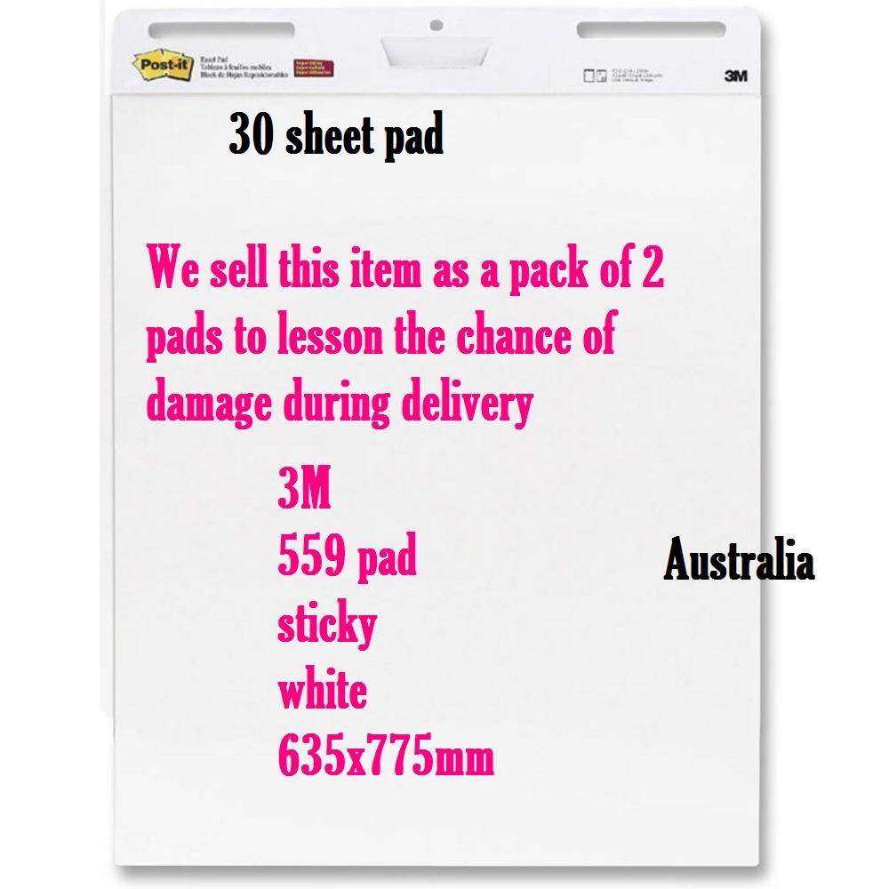 3M Post-it Super Sticky Self Stick Meeting Chart 559 635mm x 762mm