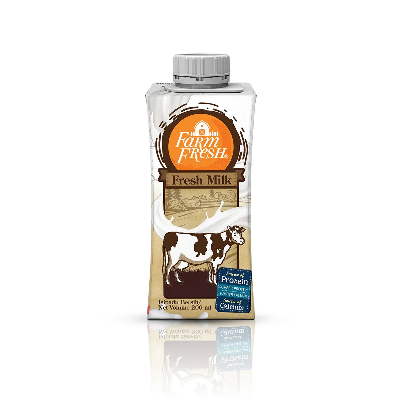 Farm Fresh UHT Fresh Milk Edge Helicap 24 x 200ml