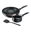 Tefal Cookware Starter Series 6-Piece Set Stainless Steel (SP16cm + STW20cm + STW24cm)