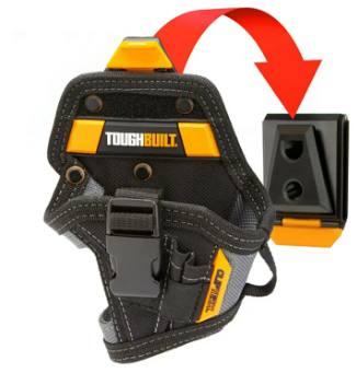 Toughbuilt TB-CT-20-S Drill Holster Tool Storage Holder Pouch Cliptech Drill Holster Compact Drill/Small