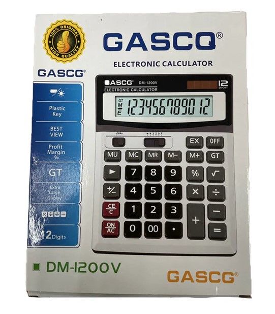 GASCQ DM1200V CALCULATOR 12 DIGIT