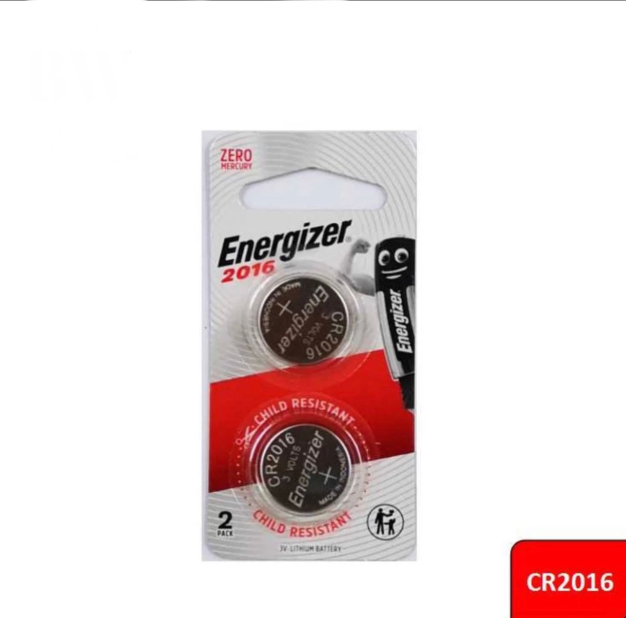 Energizer CR2016 Coin Batteries 2pcs