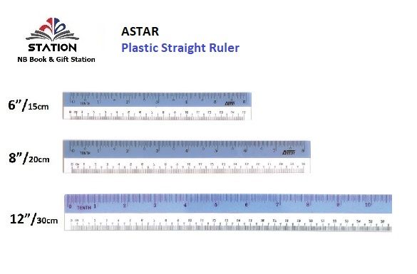 Plastic Ruler 12''