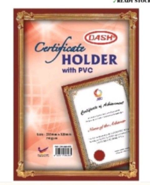 Dash A4 Certificate Holder With PVC Cover