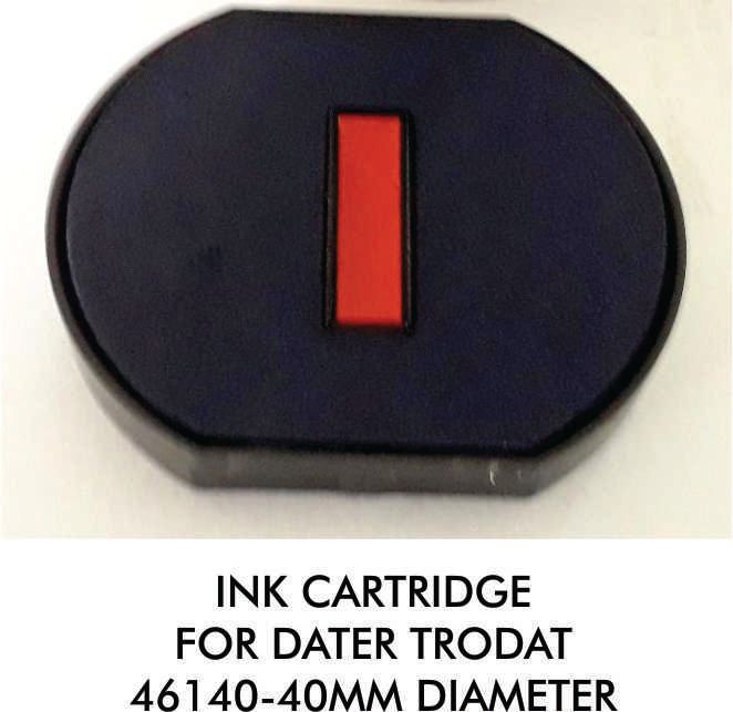 DATER INK CARTRIDGE 40MM DIA ( BLUE /BLACK)