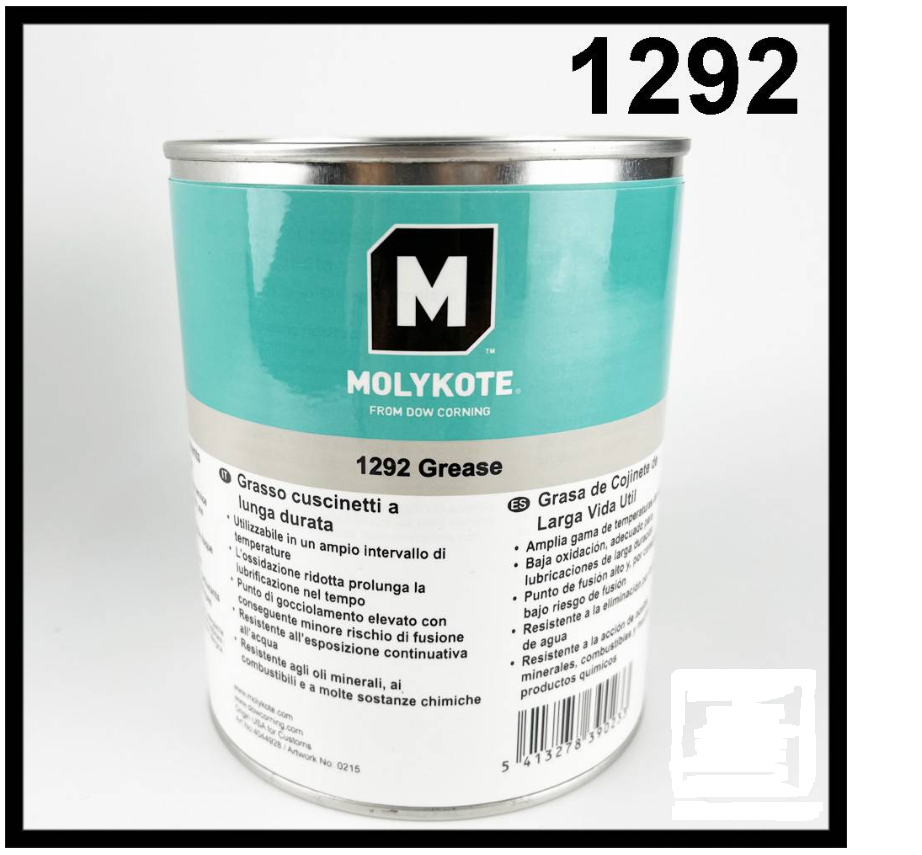 ? MOLYKOTE 1292 BEARING GREASE FS- 1292 LONG LIFE FLUOROSILICONE BEARING GREASE 1KG TIN