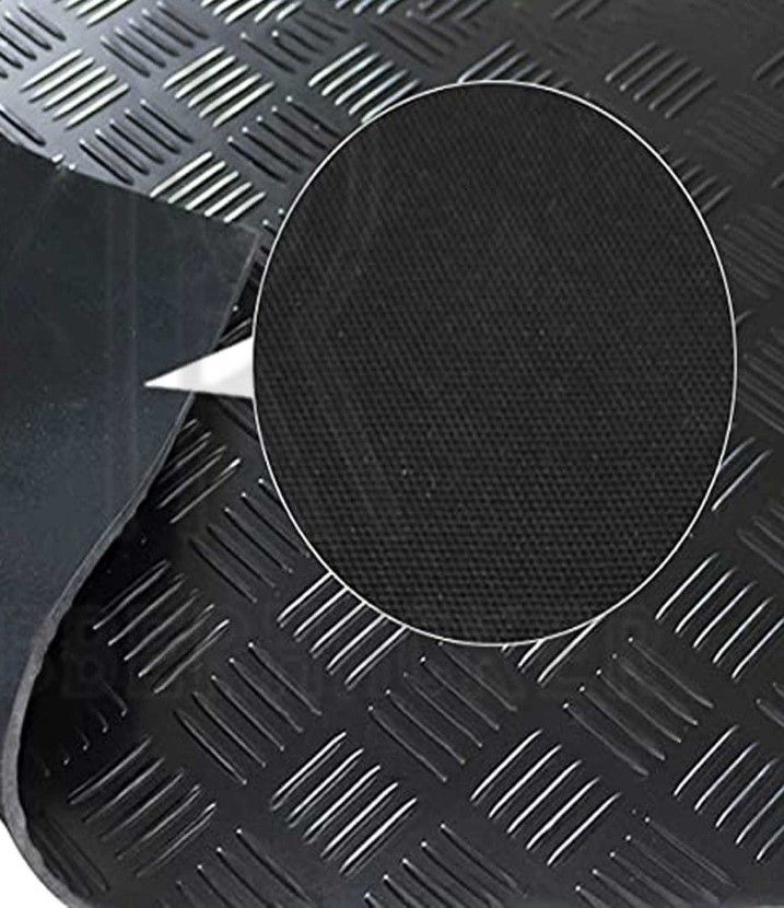 - Rubber Checker Mat, Anti slip, Fatigue Reduction, Friction, Floor Mat, Industrial Quality