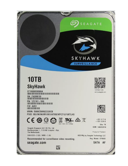 SEAGATE ST10000VX0004 SkyHawk 10TB Surveillance Hard Drive