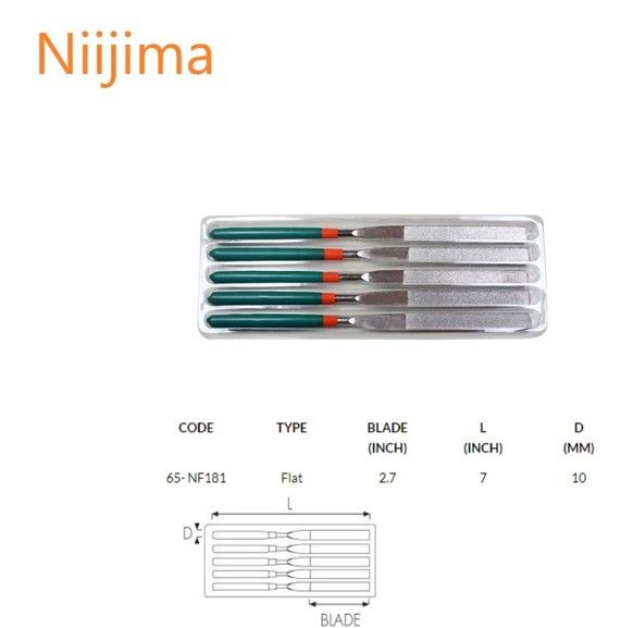 "Nijima" 5pcs Diamond Needle File Set