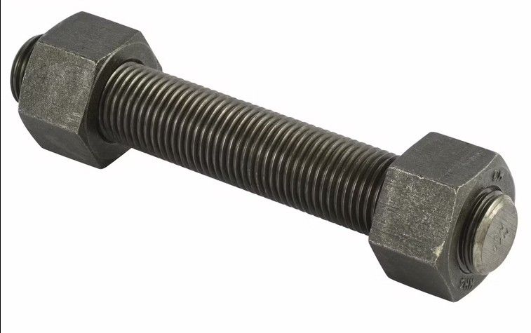 Stud Bolts, ASTM A193 Gr B7 with heavy hex nuts to ASTM A194 Gr 2H (FCC) - 1/2" x 70MM