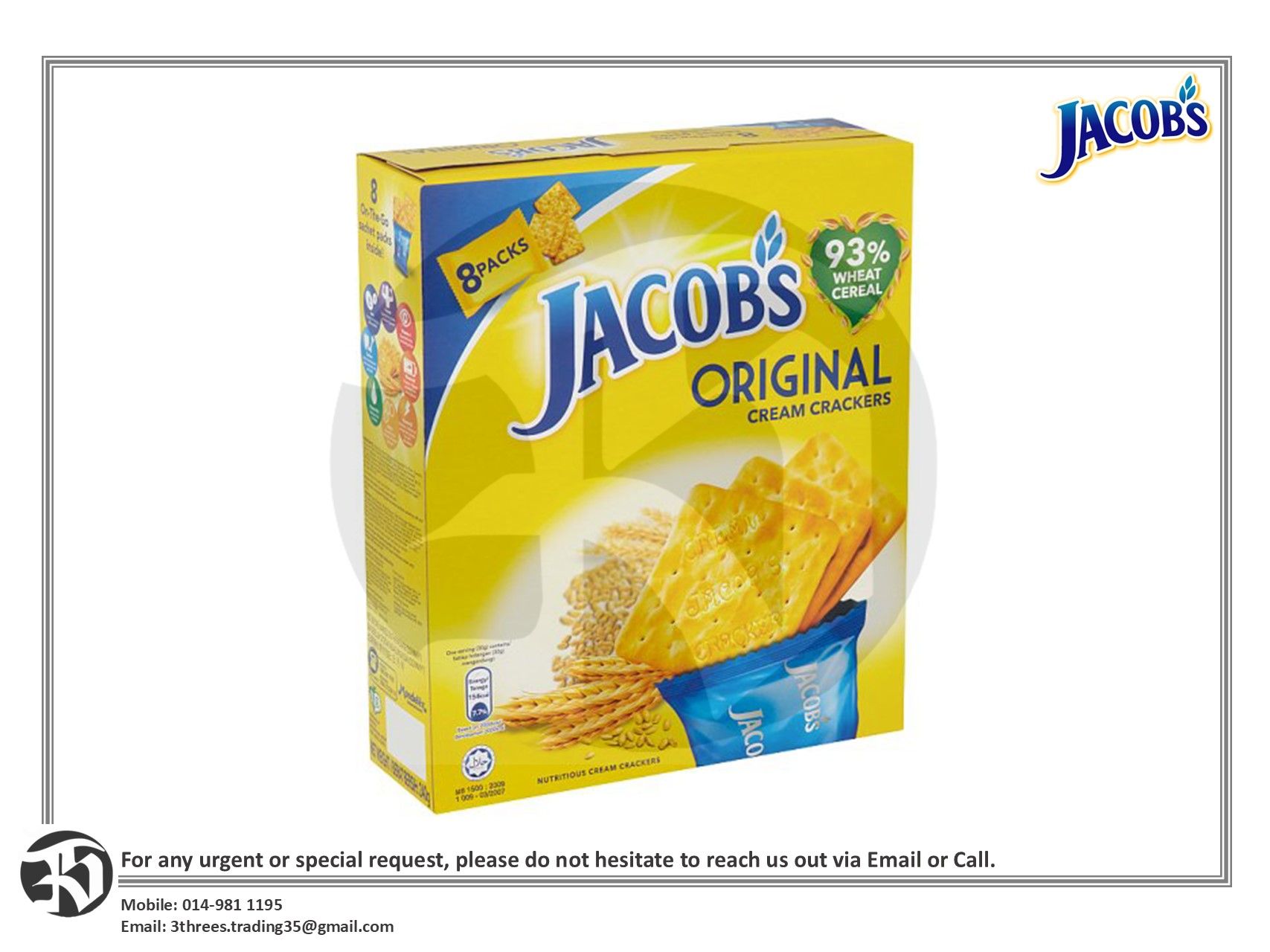 Jacob's Cream Cracker Multipack (216g)