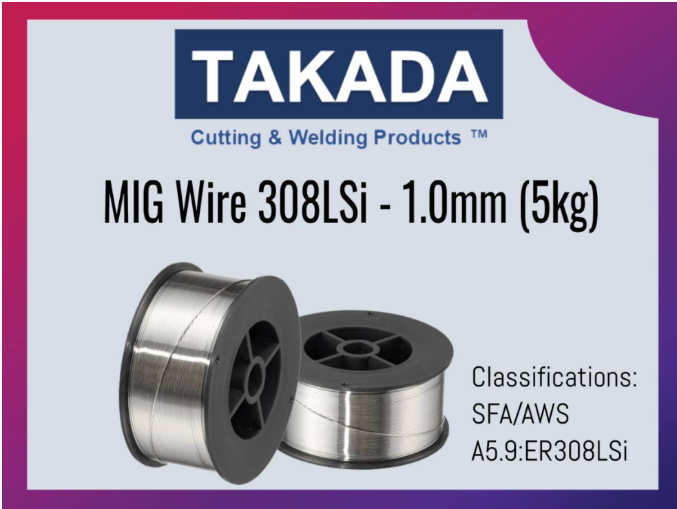 RIGHTWELL TAKADA MIG WELDING WIRE 308LSI 1.0MM (5KG)