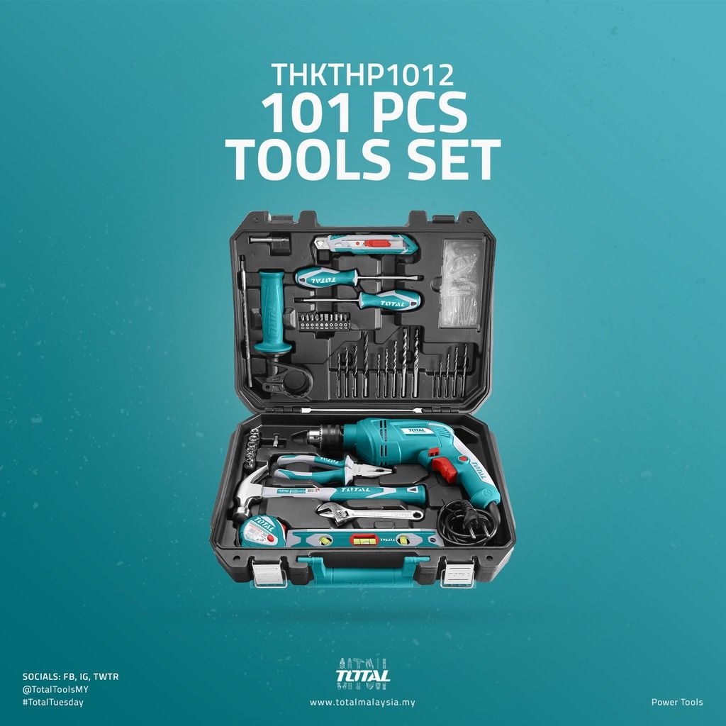 TOTAL THKTHP1012 101 PCS TOOLS SET
