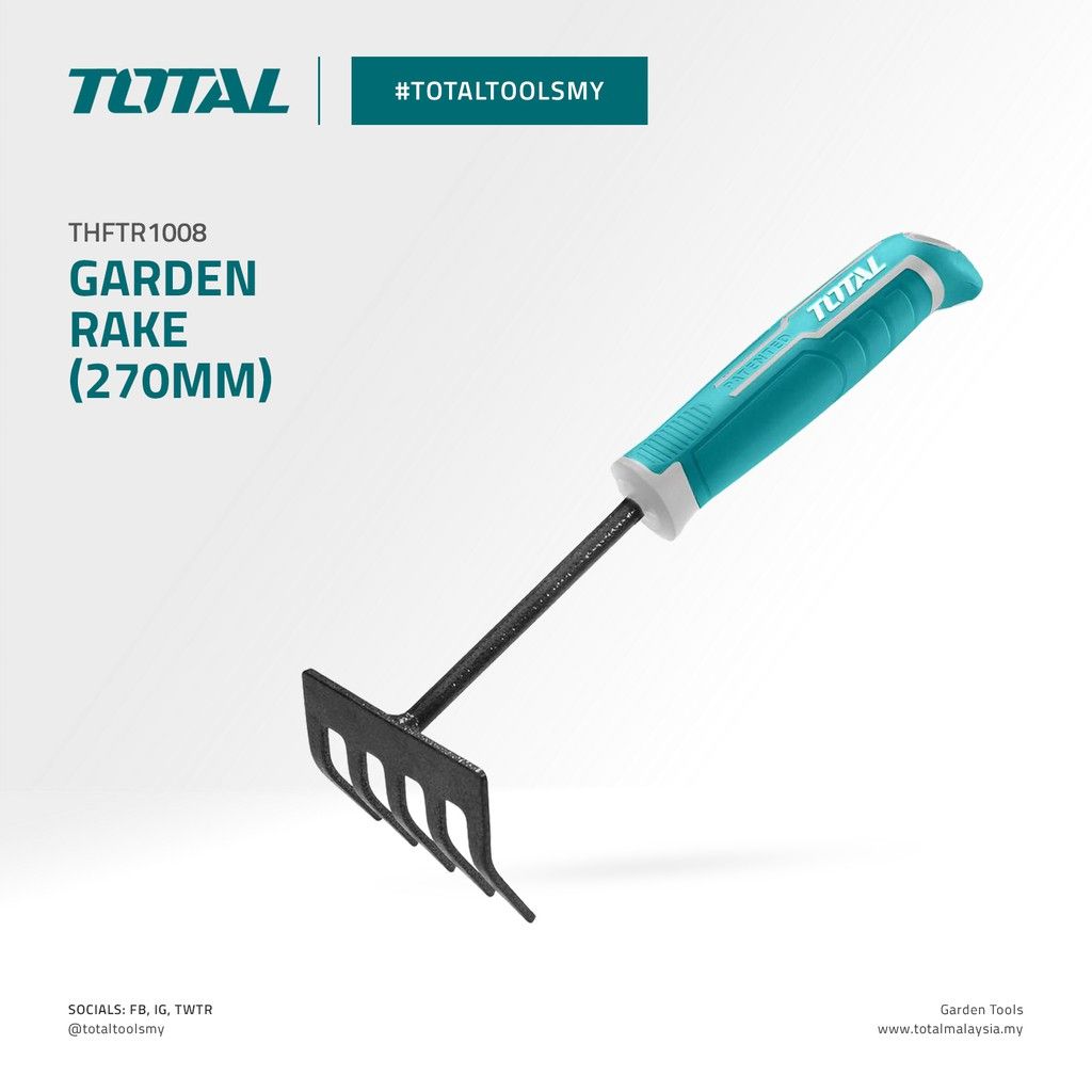 TOTAL THFTR1008 GARDEN RAKE (THICKNESS 3MM)