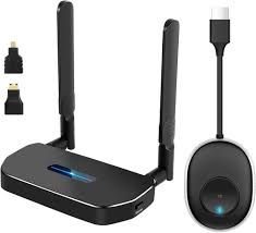 50m 5G 4K Wireless HDMI Audio Video Transmitter and Receiver HDMI Extender Adapter Dongle for Laptop PC To TV Monitor Projector