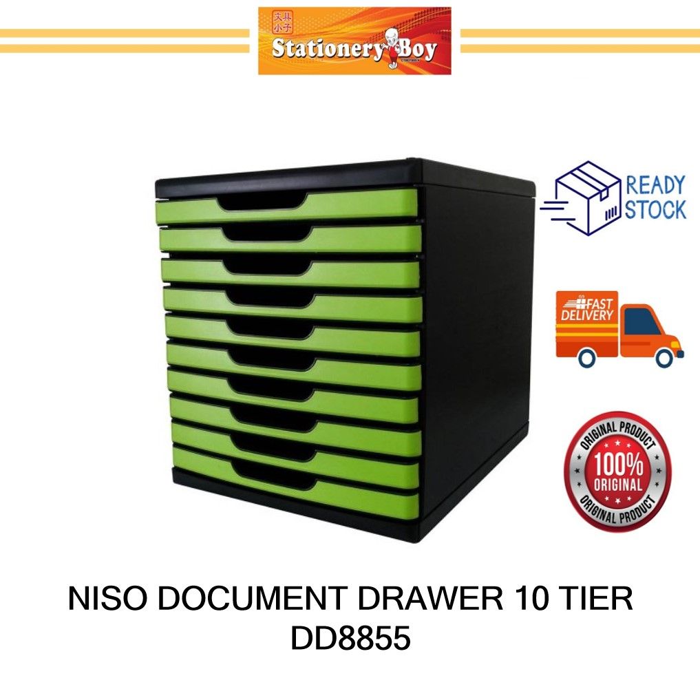 NISO DOCUMENT DRAWER 10 TIER DD8855