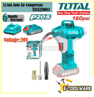 TOTAL TACLI20011 LI-ION AUTO AIR COMPRESSOR