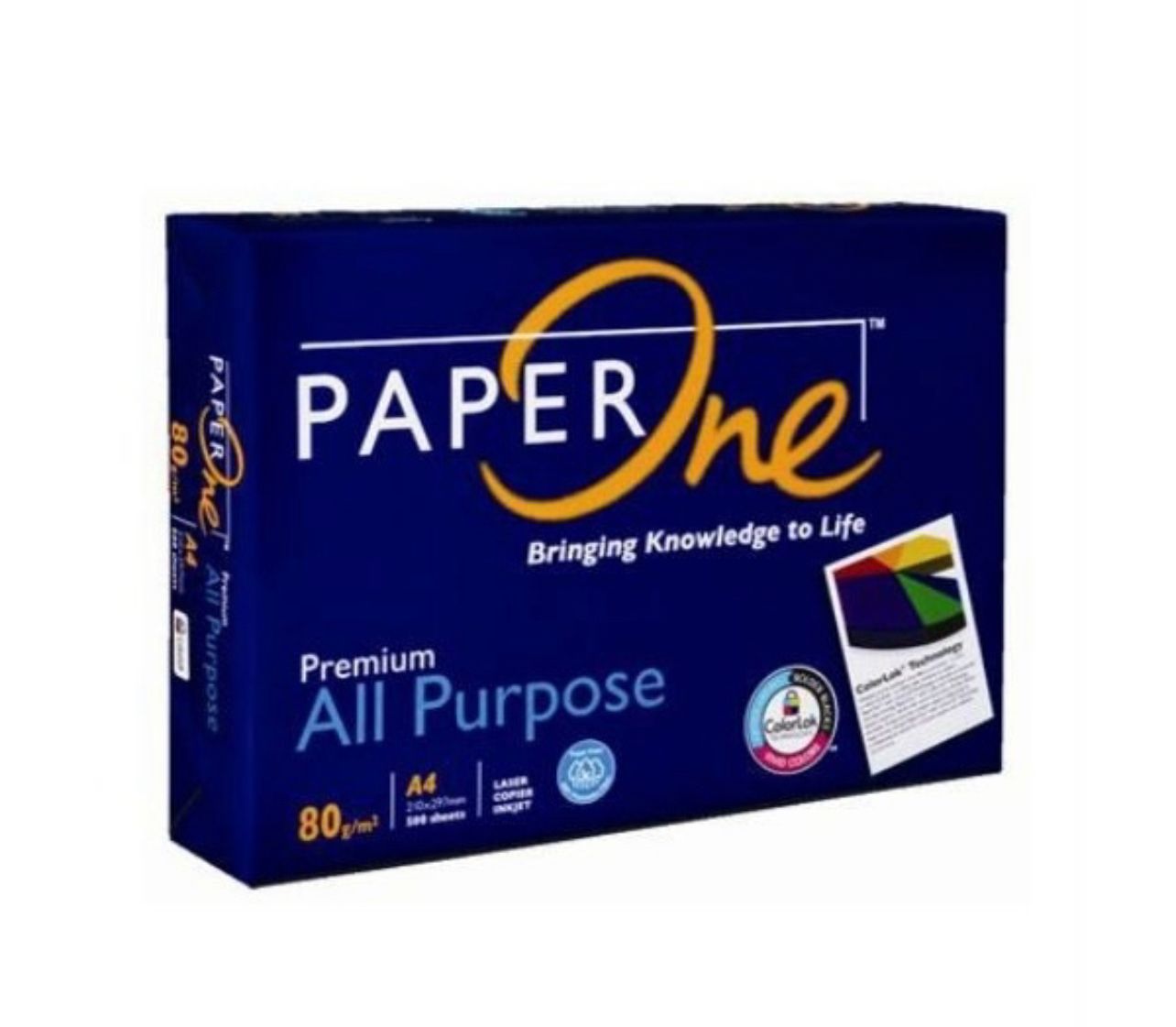 PAPER ONE ALL PURPOSE A4 80GSM PAPER 500S (Sabah/Sarawak available)