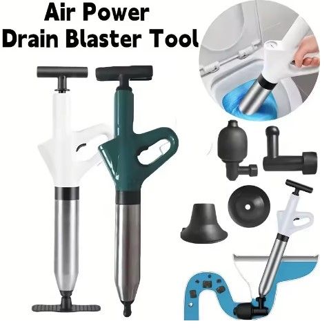 TOILET DREDGE SEWER TOILET AIR DRAIN BLASTER DRAIN CLOG REMOVER TOOL HIGH PRESSURE TOILET PLUNGER PIPE DREDGER SEWERS UNBLOCKER