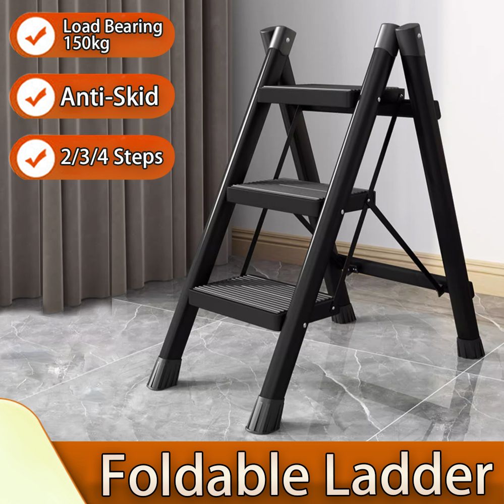 OEM 4 Steps Foldable Stool Ladder Carbon Steel