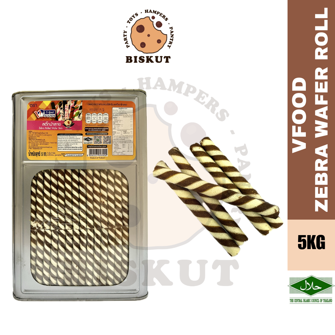 V-Food Zebra Rolled Wafer Stick