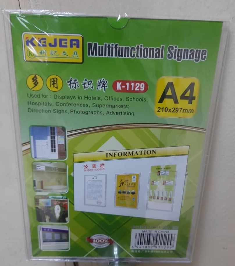 Plastic Phamplet Plastic Transparent A4