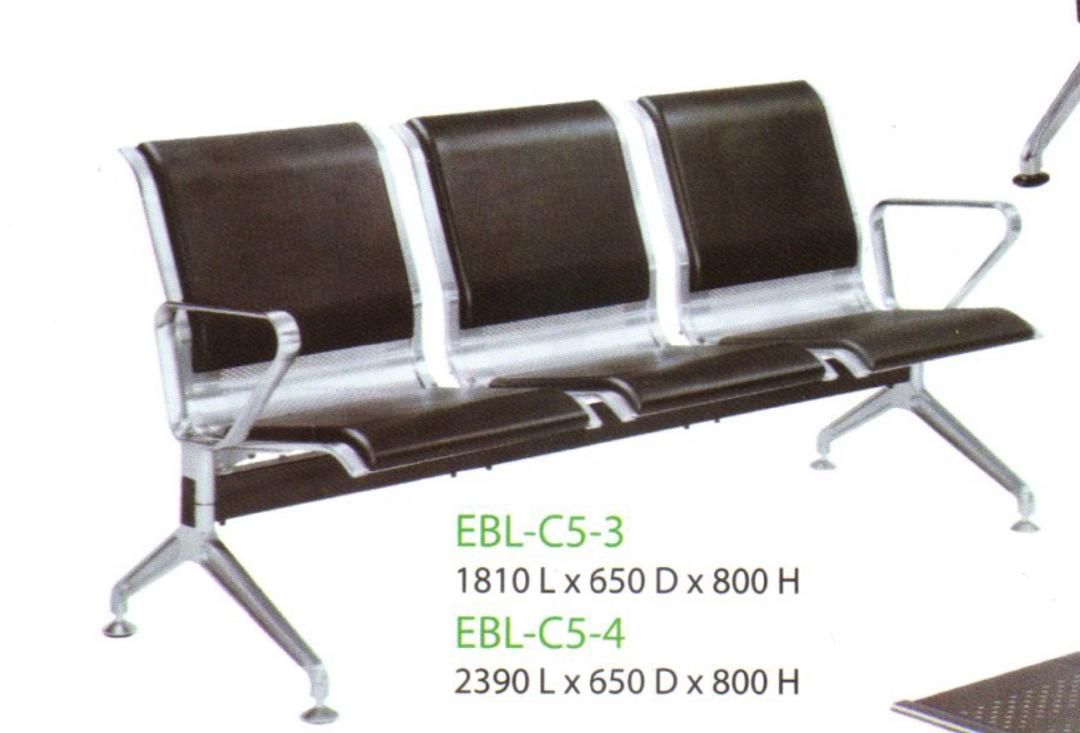 METAL LINK CHAIR WITH BLACK PVC COVER / LINK CHAIR / METAL LINK CHAIR / ERGONOMIC / OFFICE CHAIR