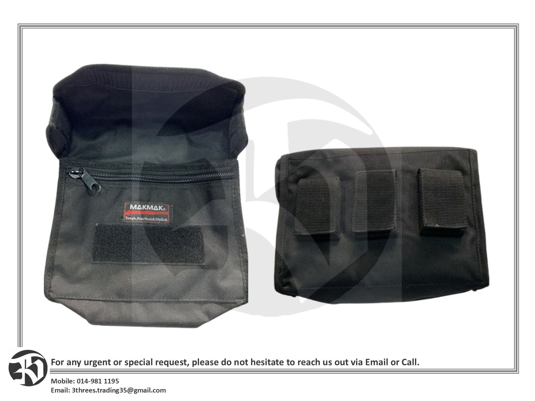 MAKMAK Gas Mask Case / Pouch Bag With Case and Belt (No Embroidery)