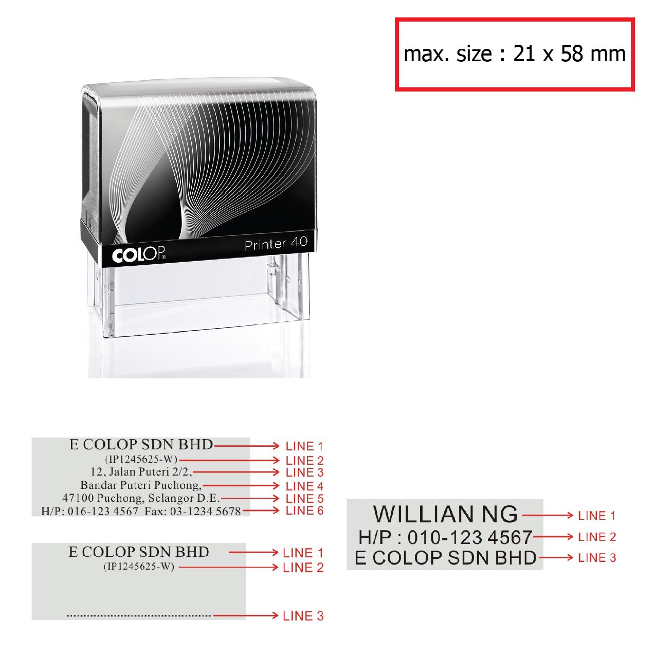 SELF INKING P40