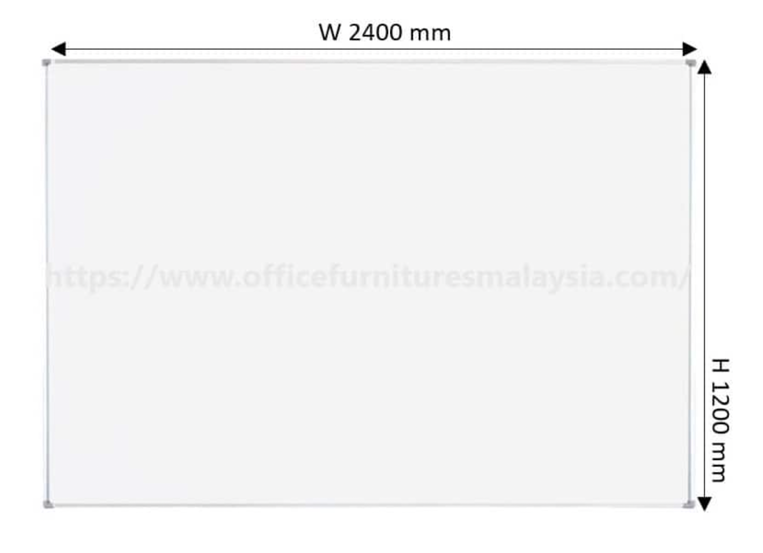 4 ft x 8 ft Magnetic White Board SMOF48
