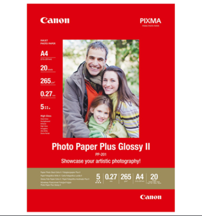 CANON Photo Paper Plus Glossy (265g/m2) PP-201 A4 (20 sheets)