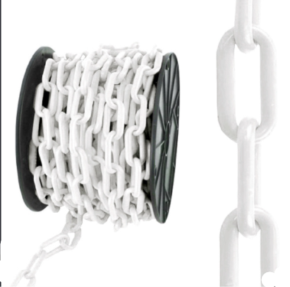 PICASAF PLASTIC CHAIN LINK 6MM X 25 METER l RANTAI PLASTIK l 塑料链条-WHITE