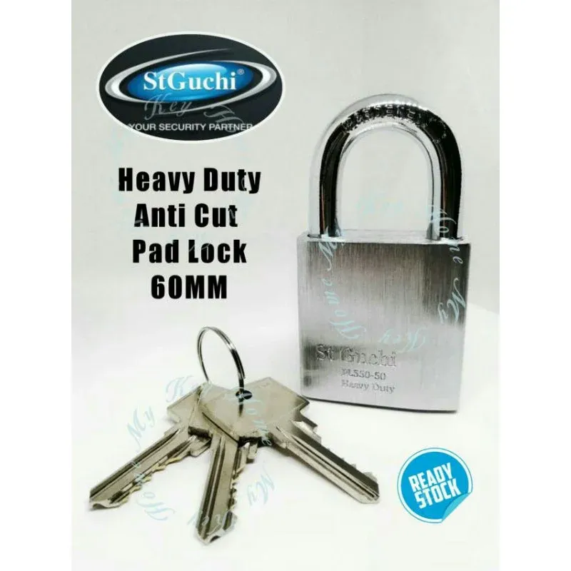 Pad lock ST GUCHI heavy duty cut padlock 60MM (Single Padlock)