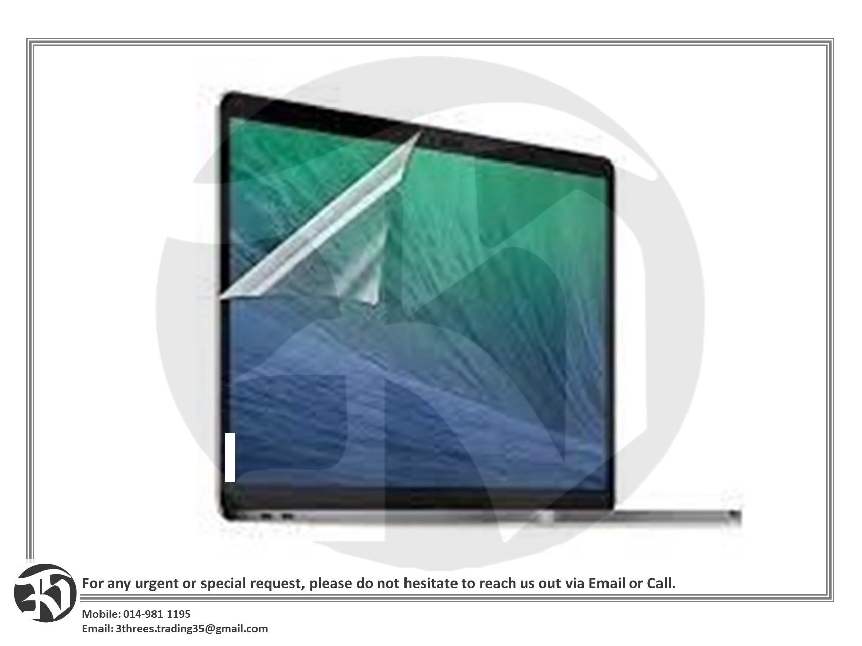 Laptop Screen Protector (Various Size)