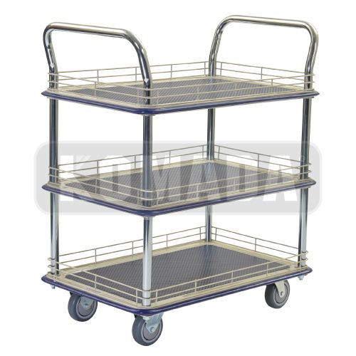 3 SHELF TROLLEY WITH LEDGE (200 KGS) (300KGS) /Trolley /Trolley With Ledge /3 Shelf