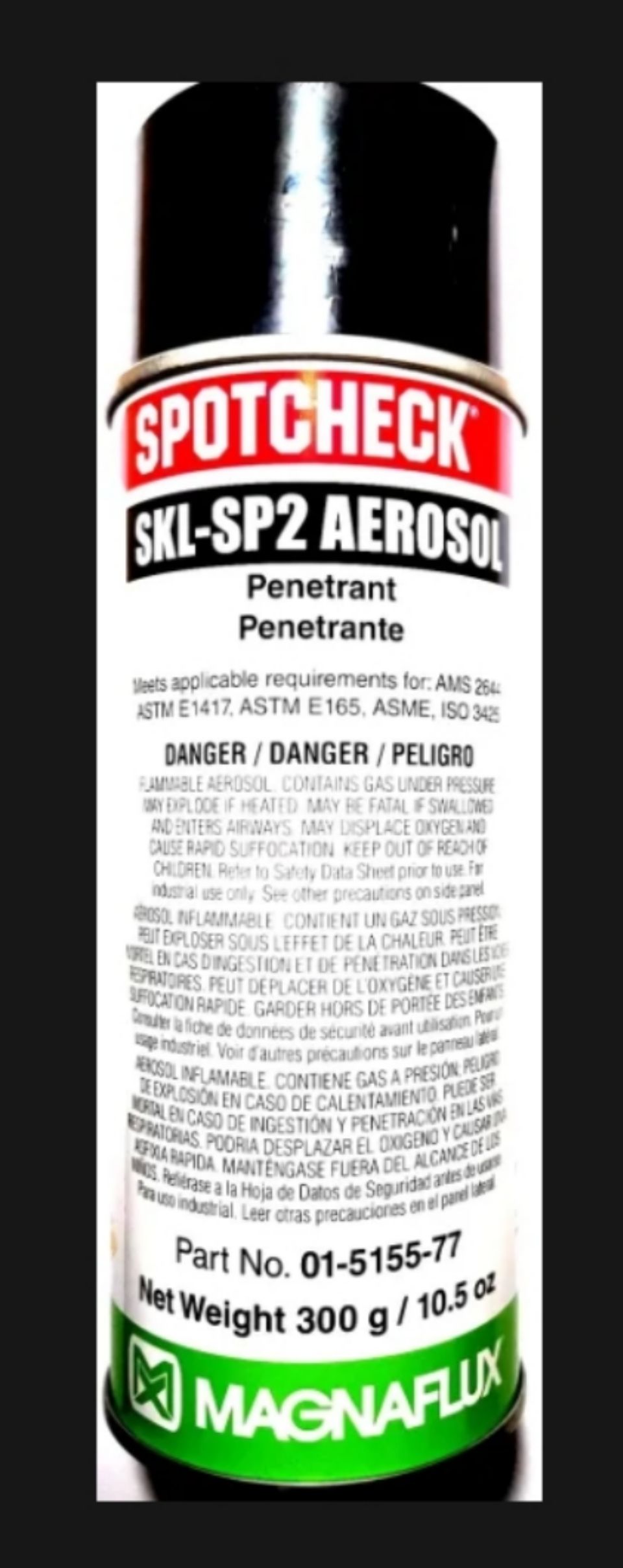 MAGNAFLUX SPOTCHECK SKL-SP2. AEROSOL PENETRANT
